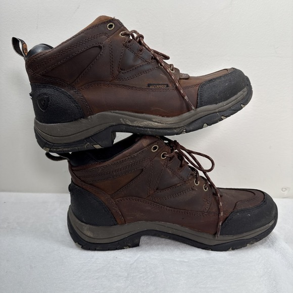 Ariat Terrain H2O Cooper Waterproof Boots ATX technology 34527 Mens 8.5 Brown - Picture 4 of 8